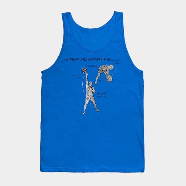 Medicine Ball Shoulder Toss Tank Top by DiPEGO NOW ENTERTAiNMENT